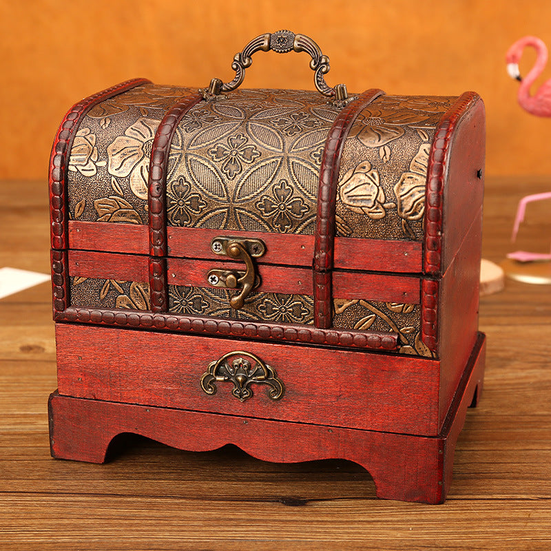 Treasure Box Hand polished  Antique Wooden Storage /Jewelry Box