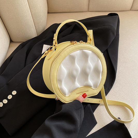 Cute One-shoulder Messenger Box Small Round Bag