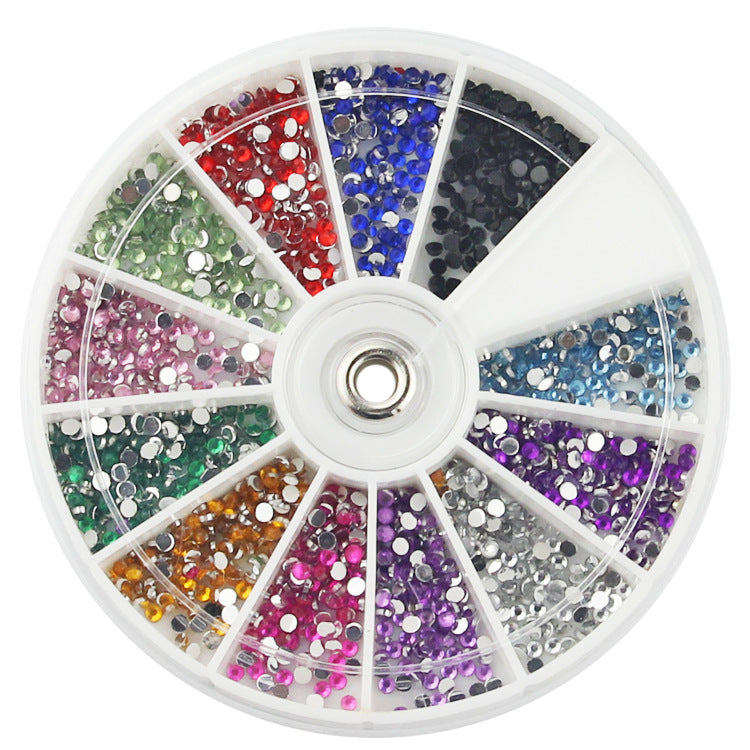 Diamond fake nails domestic rhine stones 12 colors
