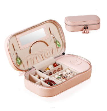 Portable PU Jewelry Box Jewelry Storage Box