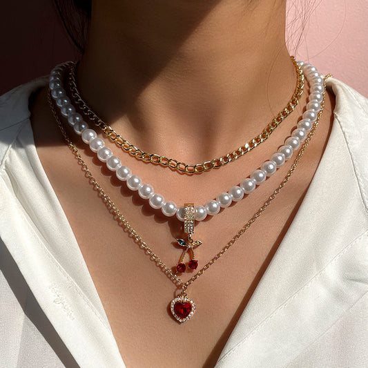 Pearl Love Accessories Multilayer Necklace