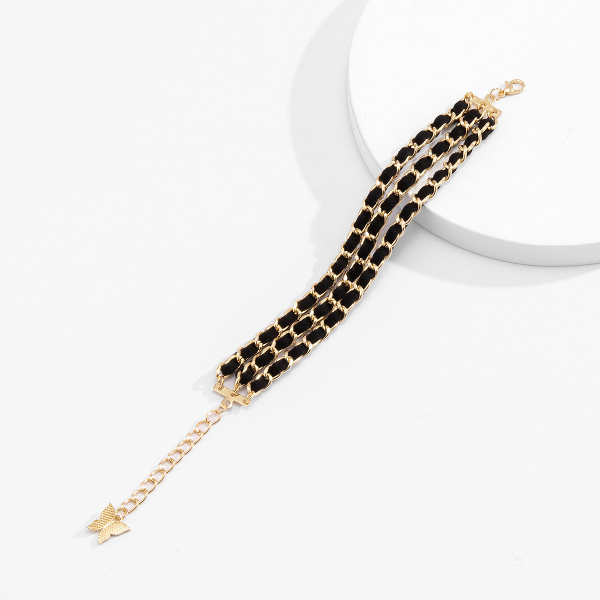 Creative Jewelry Fashion Simple Multi-layer Chain Flannel Bracelet