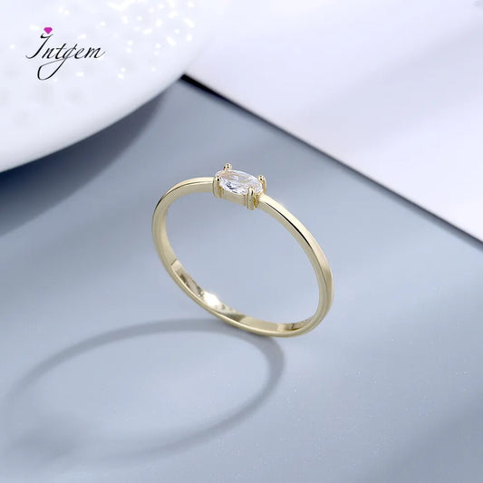 3*5Mm Zircon Gemstone Rings for Women S925 Silver Luxury Oval Cubic Zirconia Ring Index Finger Anel Bridal Wedding Jewelry